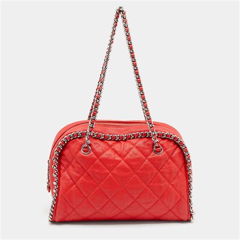 chanel quilted chain strap bowler bag|Chanel wallet on chain bag.